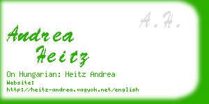 andrea heitz business card